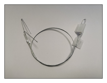 EM004 A set of steel cords with a cassette hanger without eyebolt (open loop)