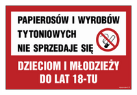 ND040 Cigarettes and tobacco products are not sold to children and adolescents