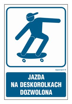 RB023 Skateboarding allowed