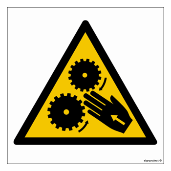 GE013 Caution rotating elements