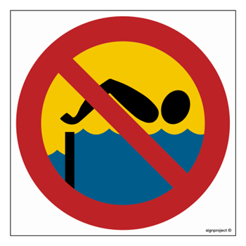 OE012 No swimming - water accumulation