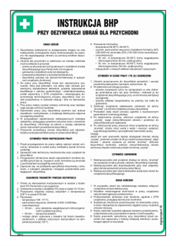 DD014 Health and safety instructions for disinfecting clothes for clinics