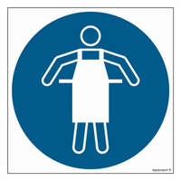 GJ026 Order to wear a protective apron