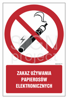 GC079 Prohibition of electronic cigarettes - pack of 10