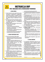 IAG07 Occupational health and safety instructions for the operation of a steam boiler