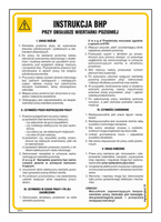 IAC15 Health and safety instructions for operating a horizontal drilling machine