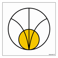 KC004 Intermediate zone - sheet of 12 stickers
