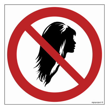 GB051 Prohibition of wearing hair down