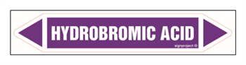 JF217 HYDROBROMIC ACID - sheet of 5 stickers