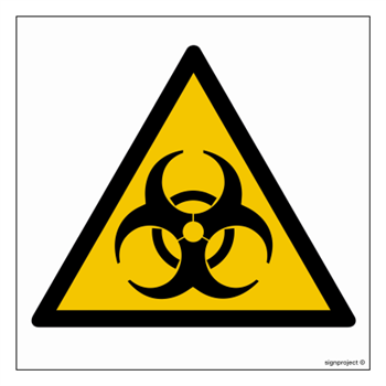 GD009 Biological contamination warning