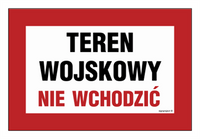 JE002 Do not enter military area