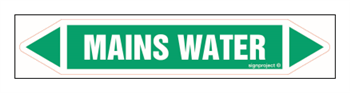 JF262 MAINS WATER - sheet of 5 stickers