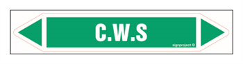 JF057 CWS - sheet of 5 stickers