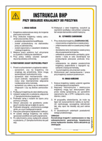 IAG12 Health and safety instructions for operating a bread slicer