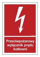 BB024 Fire protection circuit breaker for the boiler room