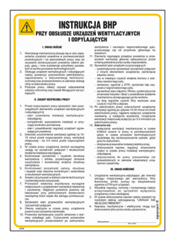 IAF25 Health and safety instructions for the operation of ventilation and dust removal devices