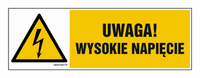 HB016 Caution high voltage