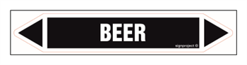 JF035 Beer - sheet of 4 stickers