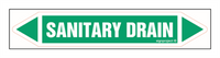 JF410 SANITARY DRAIN - sheet of 5 stickers