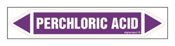 JF322 PERCHLORIC ACID - sheet of 4 stickers