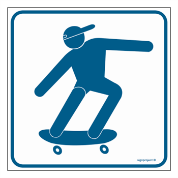 RA111 Skateboarding allowed