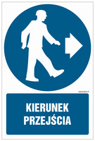 GL057 Direction of passage to the right - pack of 10