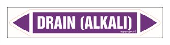 JF132 Drain (alkali) - sheet of 5 stickers