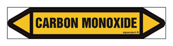 JF061 Carbon monoxide - sheet of 4 stickers