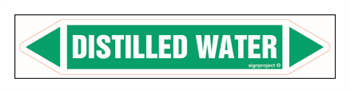 JF124 Distilled water - sheet of 2 stickers