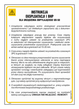 IAA23 Operating and health and safety instructions for the UO-51 dust collector