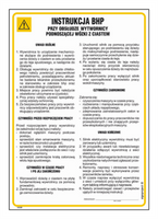 IAG48 Health and safety instructions for operating a tipper lifting trolleys with dough