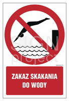 GC060 No diving in the water - pack of 10