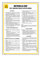 IAA33 Health and safety instructions for the operation of the electric ironer