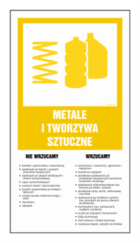 OD201 Waste segregation instruction - METALS AND PLASTICS