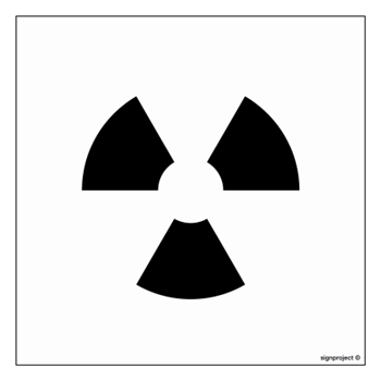 KA002 Warning sign for marking a sealed radiation source