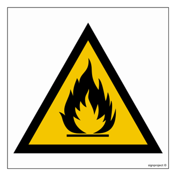 JA003 Flammable Substance Warning