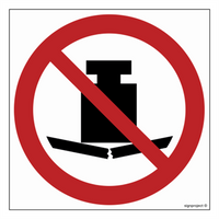 GA012 Prohibition of placing heavy objects