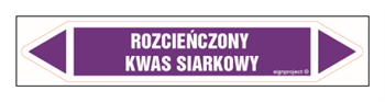 JF406 DILUTE SULFURIC ACID - sheet of 5 stickers