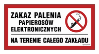 NC092 No smoking of electronic cigarettes throughout the facility