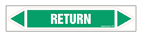 JF400 RETURN - sheet of 5 stickers