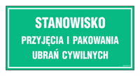 JE020 Station for receiving and packing civilian clothes