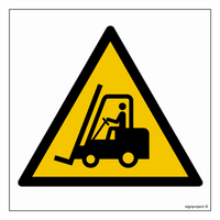 GD014 Forklift warning - sheet of 12 stickers