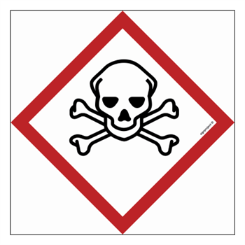 LD006 Very toxic - sheet of 12 stickers