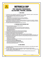 IAG33 Health and safety instructions for the use of a screen for mills