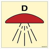 FA028 Space protected by drenching system 