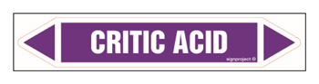 JF081 Critic acid - sheet of 5 stickers