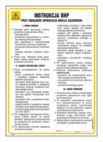 IAG35 Occupational health and safety instructions for the operation of the toaster - gas grill