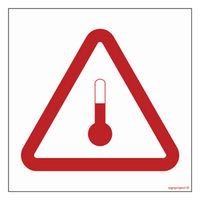 MA008 Marking for materials with elevated temperature - sheet of 12 stickers
