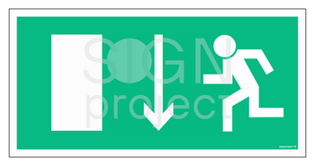 AC053 Down left emergency exit