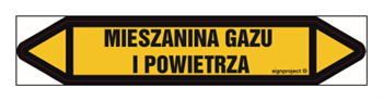 JF270 MIXTURE OF GAS AND AIR - sheet of 5 stickers